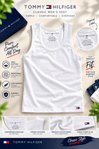Men’s Premium Cotton Vests, Pack of 3 (White) | Soft, Breathable & Comfortable | Free Home Delivery