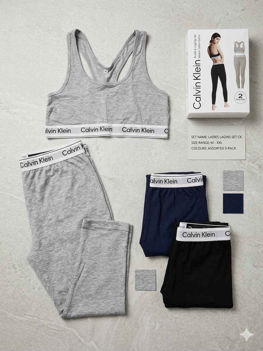 Women's Premium 2-Piece Activewear Set – Black Sports Bra & High-Waist Leggings