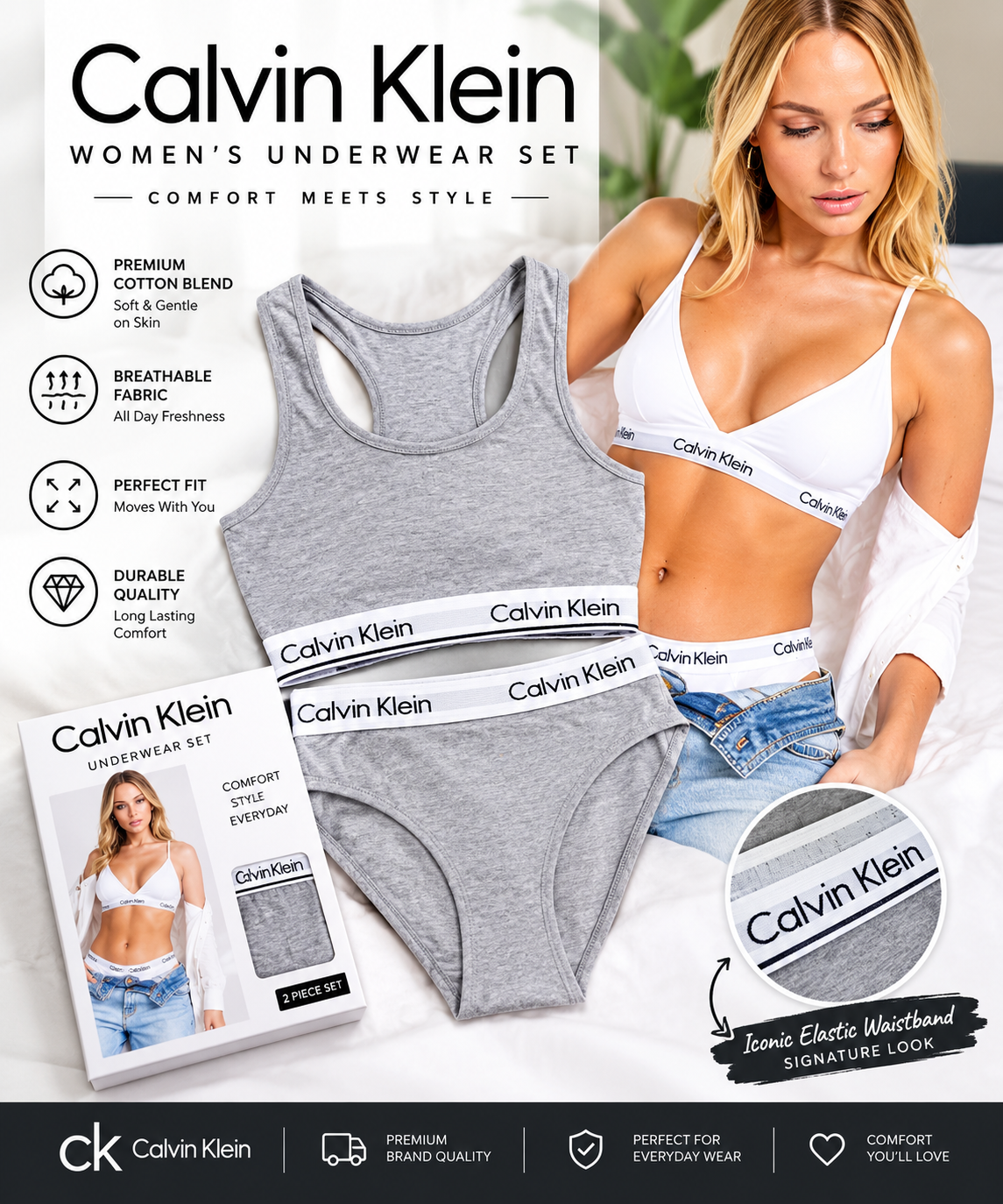 Pack of 2 Women’s Premium Cotton Panty Set – Soft, Breathable & Comfortable Everyday Wear