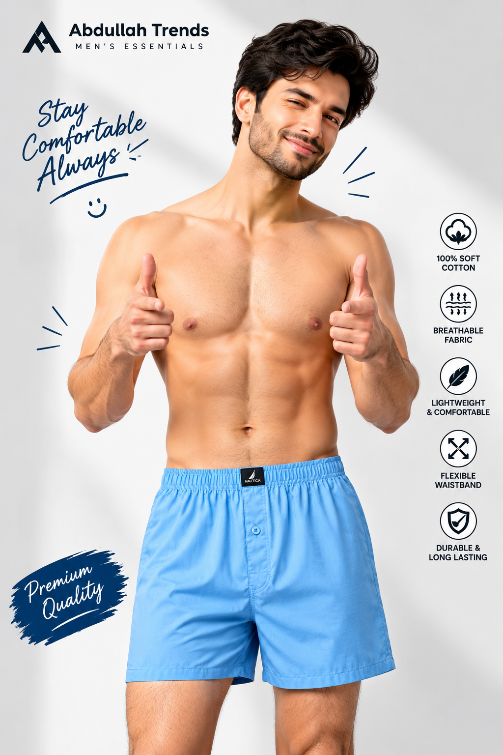 Men’s Premium Boxer Shorts – Pack of 2